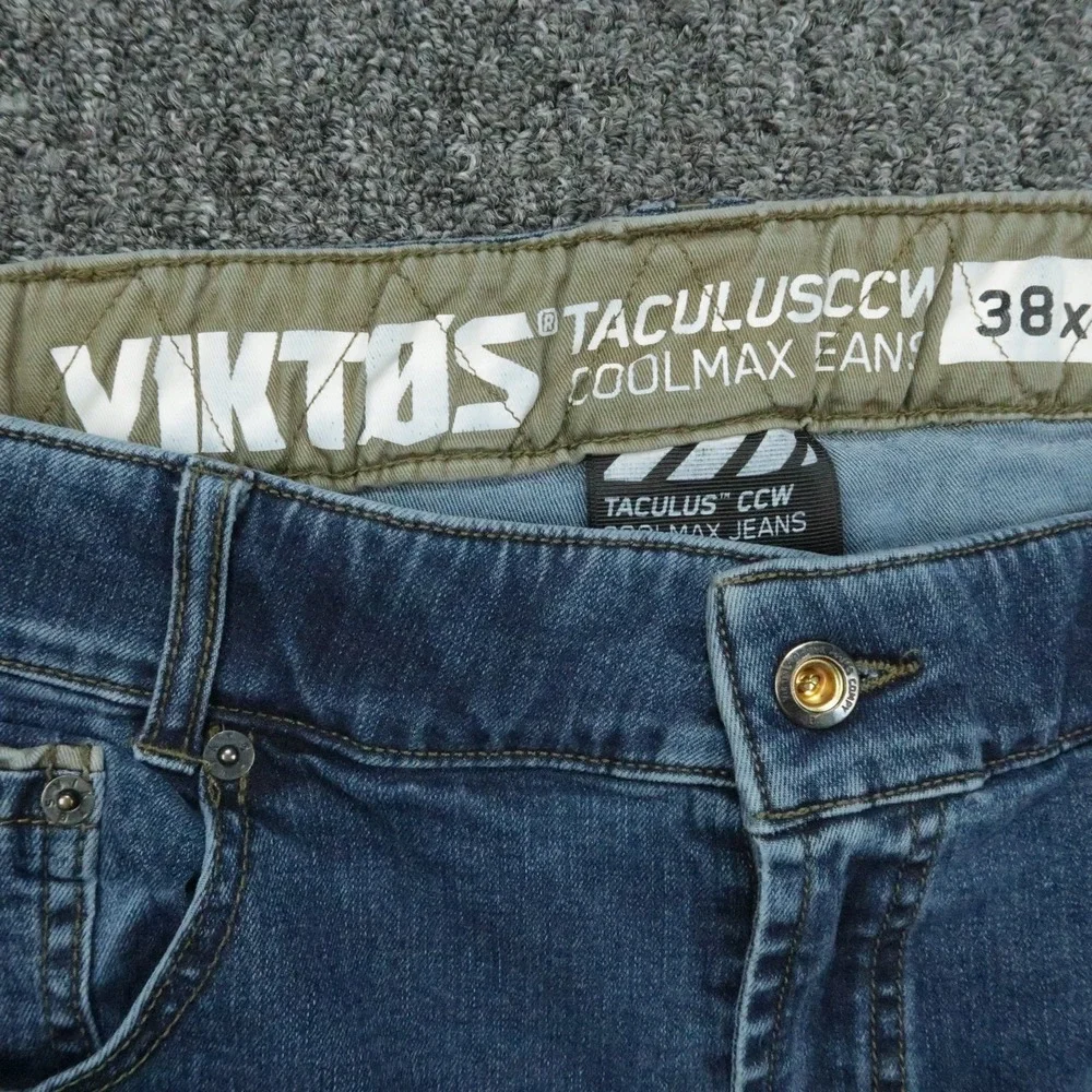 VIKTOS Jeans Mens 38x32 Blue Taculus CCW Coolmax Concealed Carry Stretch Denim